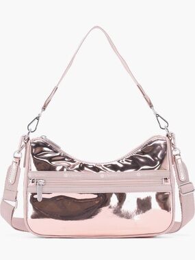 Lesportsac Metallic Rose Pink Shoulder Bag